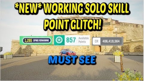 *NEW* WORKING SOLO SKILL POINT GLITCH in Forza Horizon 4! (MUST SEE)