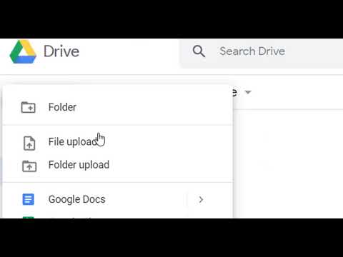 Google Drive-ზე ვიდეო ფაილების ატვირთვის ინსტრუქცია