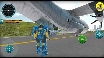 Stealth Robot Car,Tank,Jet Transform Transportation Game - Android Gameplay Fullhd 60fps