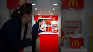 Adorable Baby McDonald's Worker Explains His Dream Job! #Funny #McDonalds #Viral