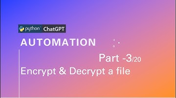 File Encrypt and Decrypt using Open AI ChatGPT Python code