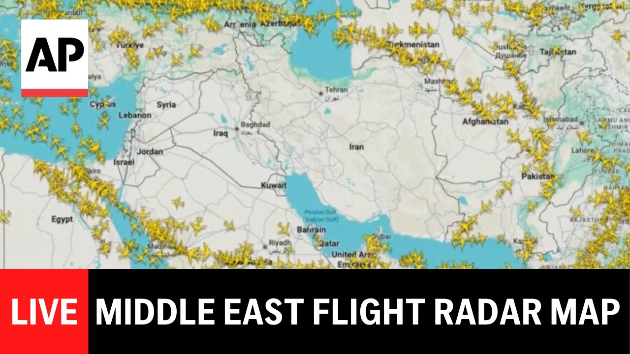 LIVE: Middle East airspace during the Iran war