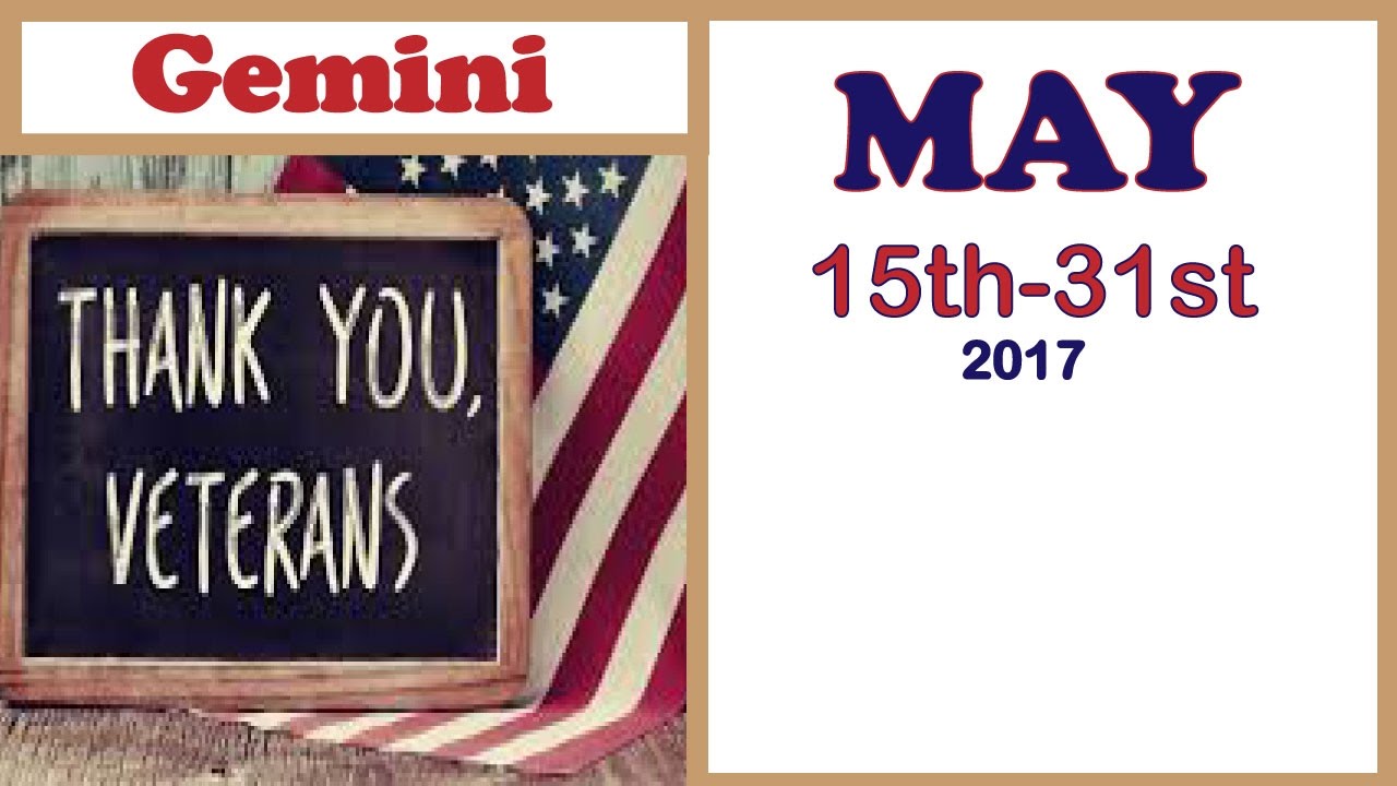 Gemini Mid - Month Reading for May 15-31 2017