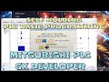 GX Developer : Basic Self Holding Program Mitsubishi PLC A-Series With HMI Simulation | A1SH