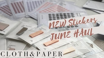 June Planner Supplies Haul from CLOTH & PAPER: New Arrivals, Restocks, and Cocktail Hour Releases