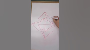 How to draw an amazing star impossible shapes optical illusion #shorts