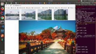 Image stitching (Python, flask, opencv, jquery, html, css basic ...)