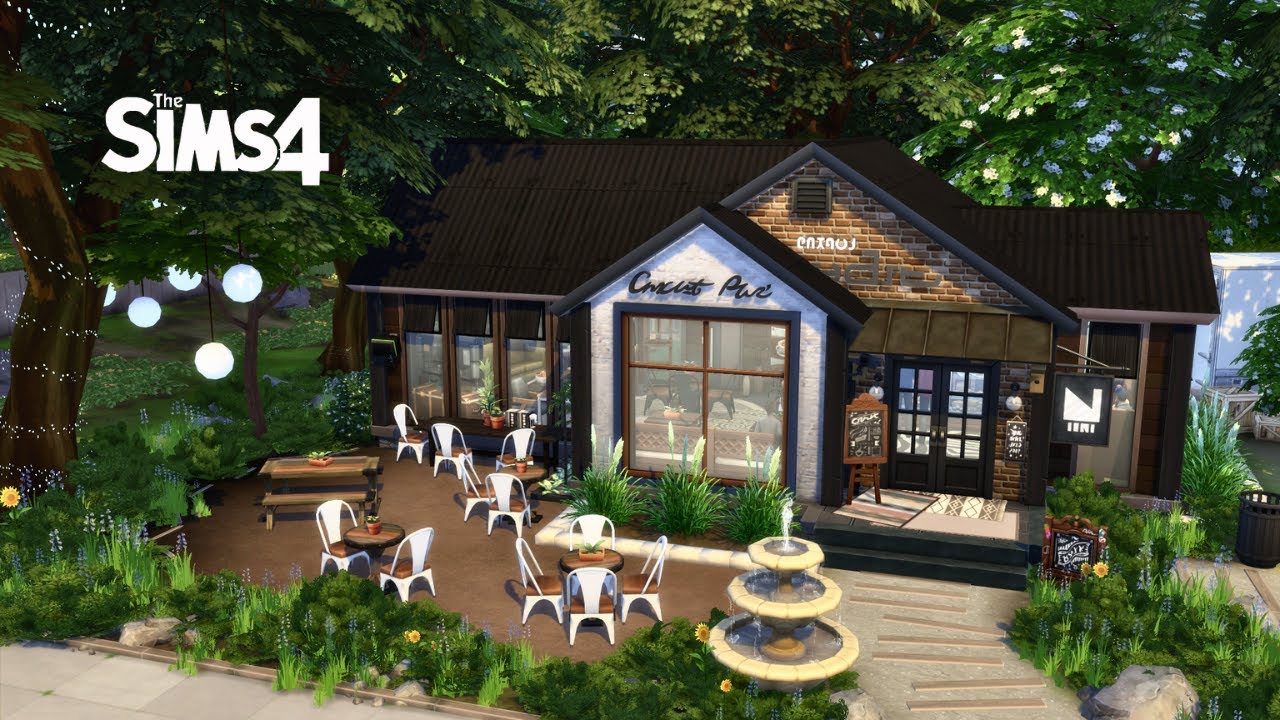 ☕San Sequoia COFFEE Shop Sims 4 Speed Build No CC YouTube