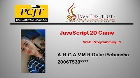 2D game development | Java Institute
