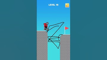 Draw Bridge Puzzle Game Level 19 #shorts