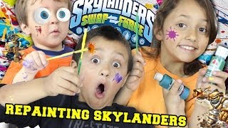 Sky Kids repainting Skylanders Swap Force + Giants [Custom] (MESSY MESSY MESSY CHILDREN)