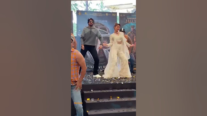 Sudeep kichcha  And Jacqueline Fernandes Spotted At  vikrant rona trailer launch 😍