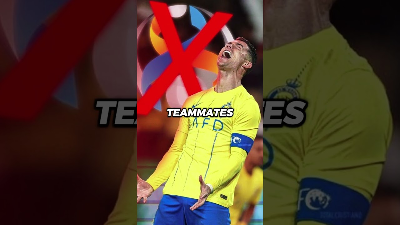 Ronaldo got knocked out and started talking to himself. 😰💔