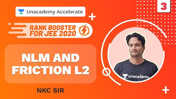 Rank Booster JEE 2020 | NLM and Friction L 2 | Physics | NKC Sir