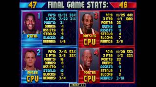 NBA Jam (1993) Arcade (MAME) HyperSpin PC (1080p) Epic Game Shaq Wins With Half Court Buzzer Beater! screenshot 1