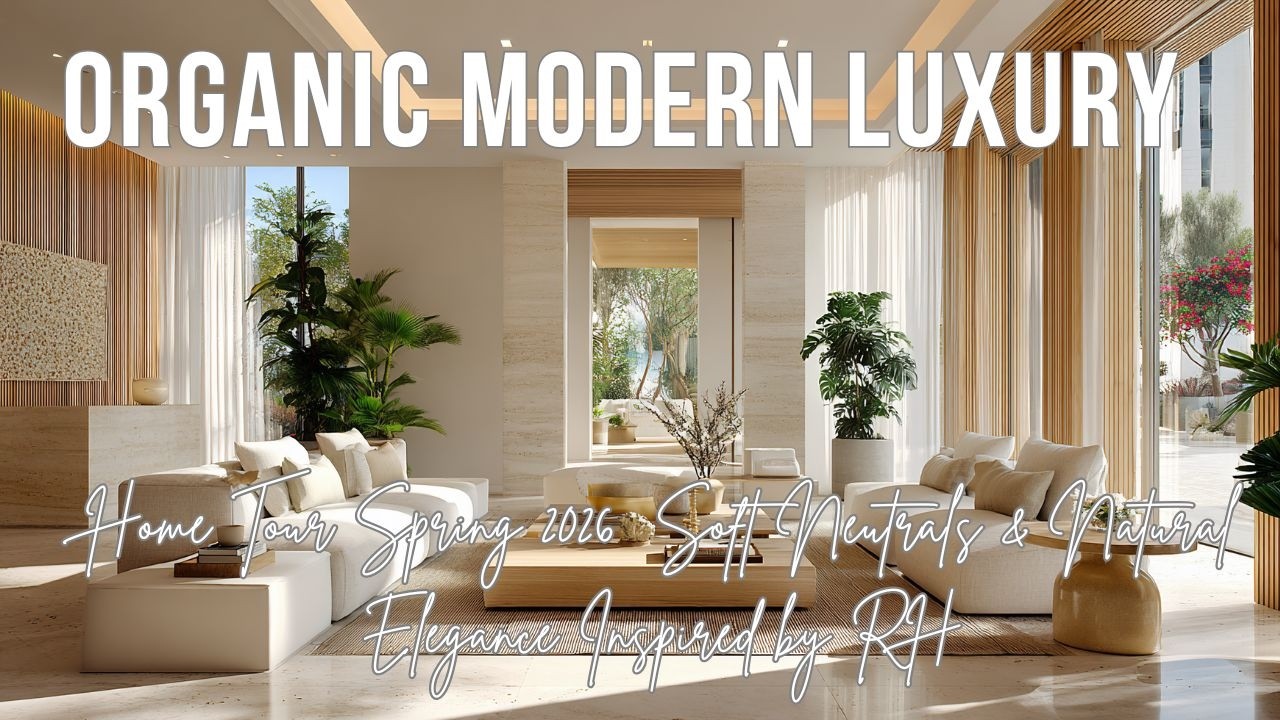 Organic Modern Luxury Home Tour Spring 2026  Soft Neutrals & Natural Elegance Inspired by RH