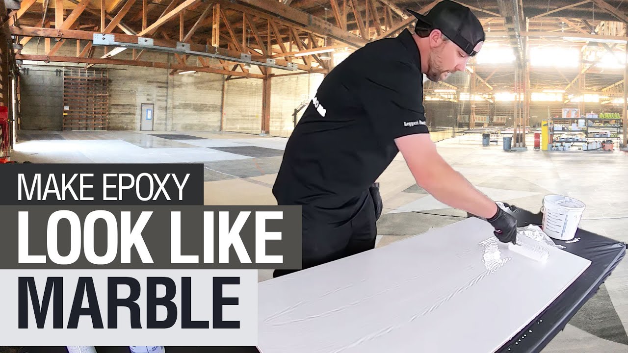 Use Epoxy To Give Your Countertops A Marble Look Youtube