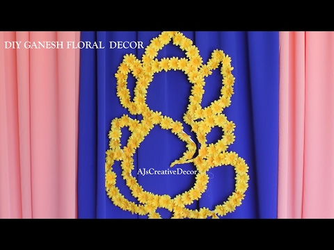 diy ganesh floral backdrop youtube diy ganesh floral backdrop youtube