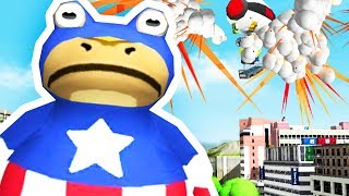 CAPTAIN AMERICA FROG CELEBRATES 4TH OF JULY - Amazing Frog - Part 106 | Pungence