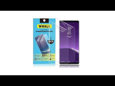 Best Easy to Intall Screen Protector for the Galaxy Note 8 in 4K!!