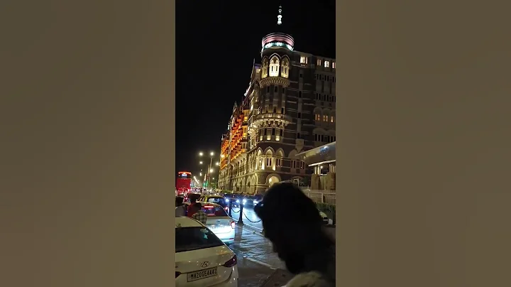 Night view of Gateway of India and Taj hotel Mumbai#shorts#view#viral