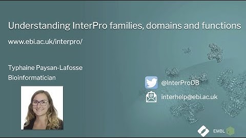 Understanding InterPro families, domains and functions