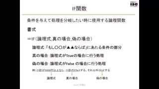 EXCEL 応用講座 動画教材サンプル