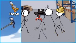 Henry Stickmin Completing the Mission T4L rope option but it takes Henry to MBH
