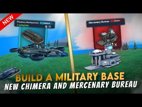 NEW PLANETARY HEADQUARTERS AND MERCENARY BUREAU IN BUILD A MILITARY BASE