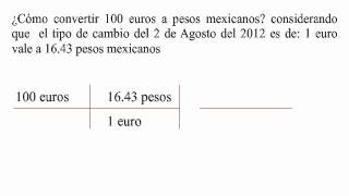 Cómo convertir euros a pesos mexicanos? - YouTube