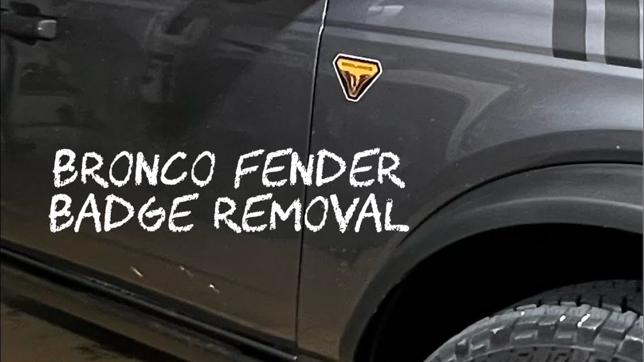 Снятие значка на крыле Ford Bronco