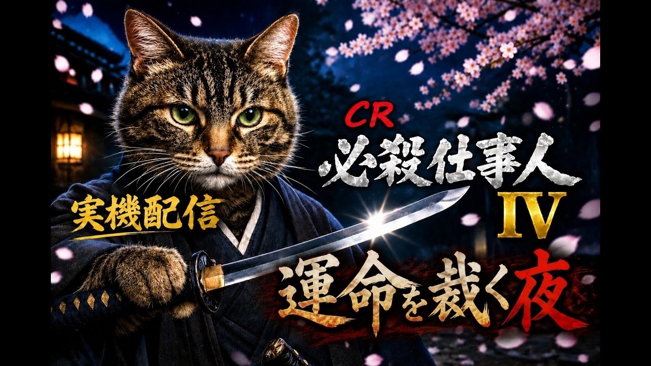【実機配信】CRぱちんこ 必殺仕事人4｜運命を裁く夜
