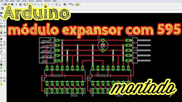 Arduino - DIY - Módulo expansor 74hc595 - Demonstração
