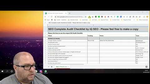 199-Point SEO Audit Checklist - Easy access via Google Sheets