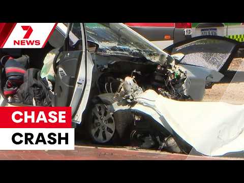 An elderly male driver fighting for life after being caught up in a police chase | 7NEWS
