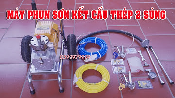 MÁY PHUN SƠN KẾT CẤU THÉP PHUN 2 SÚNG CÙNG MỘT LÚC MODEL GK 990A
