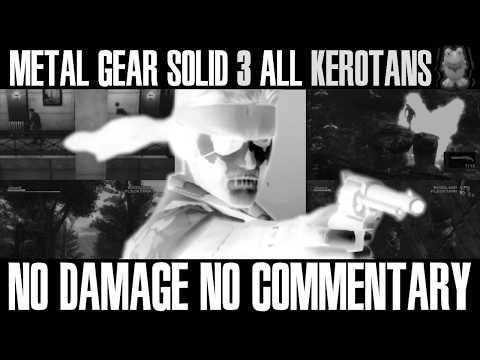 Metal Gear Solid 3: Monochrome E-Extreme Foxhound Ghost No Damage All Kerotans (No Commentary)