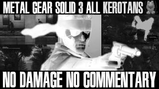 Metal Gear Solid 3: Monochrome E-Extreme Foxhound Ghost No Damage All Kerotans (No Commentary)