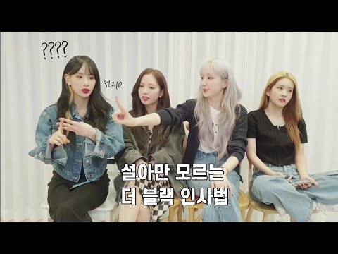 [우주소녀] 설아만 모르는 더 블랙 인사법