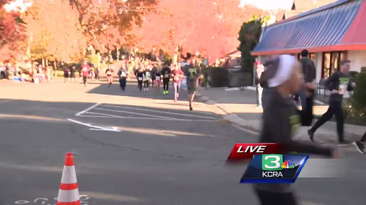 DJ Brian Hickey spins tunes for Run to Feed the Hungry runners