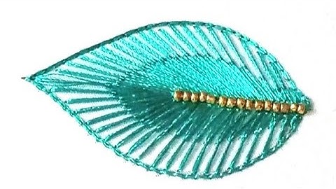 Long and short stitch | Stripped Buttonhole stitch