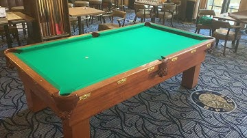 Antique Pool Table Felt Replacement | Simonis 860 New Felt Installation | Simonis 860 Refelting