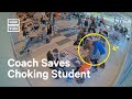 High School Basketball Coach Saves Choking Student