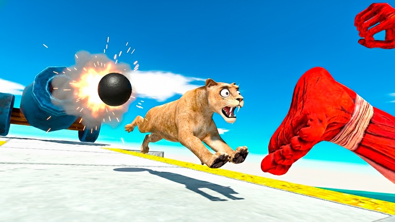 BE FAST on the PATH of the DEADLY CANNONBALL - Animal Revolt Battle Simulator