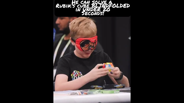 Rubik’s Cube solved BLINDFOLDED in 12 seconds! New world record by Charlie Eggins 👀