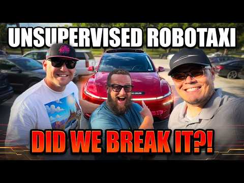 Tesla Unsupervised Robotaxi - Did we BREAK it?