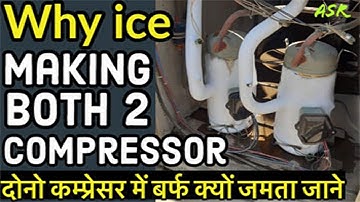 Package unit both compressor on ice freezing too much how many reason ac in ice making how repair
