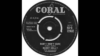 UK New Entry 1961 (157) Buddy Holly - Baby I Don't Care