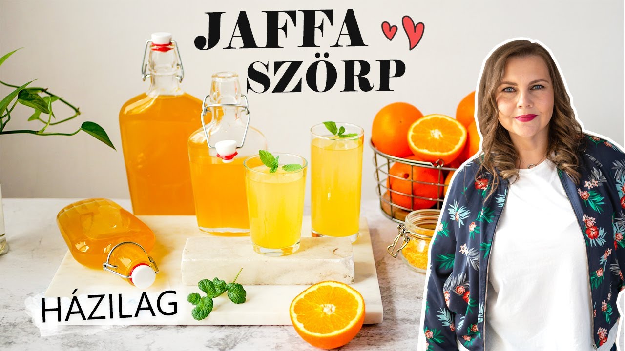 Jaffa szörp 🍊 házi narancsszörp recept adalékanyagok nélkül