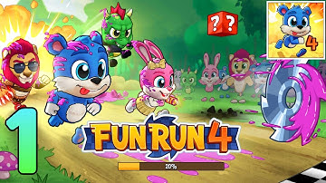 Fun Run 4 - tutorial & first gameplay walkthrough - part 1 (android)